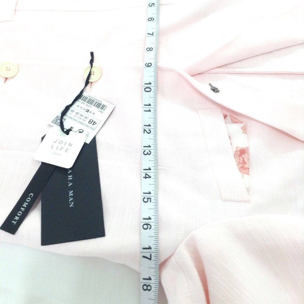 Zara Man Pink 2 Button Blazer New Size 38 - Picture 4 of 9